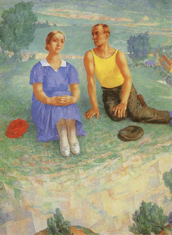 Kuzma Petrov-Vodkin Spring oil painting image